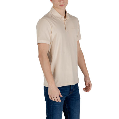EA7 Emporio Armani Men's Stretch Cotton Polo Shirt - Beige