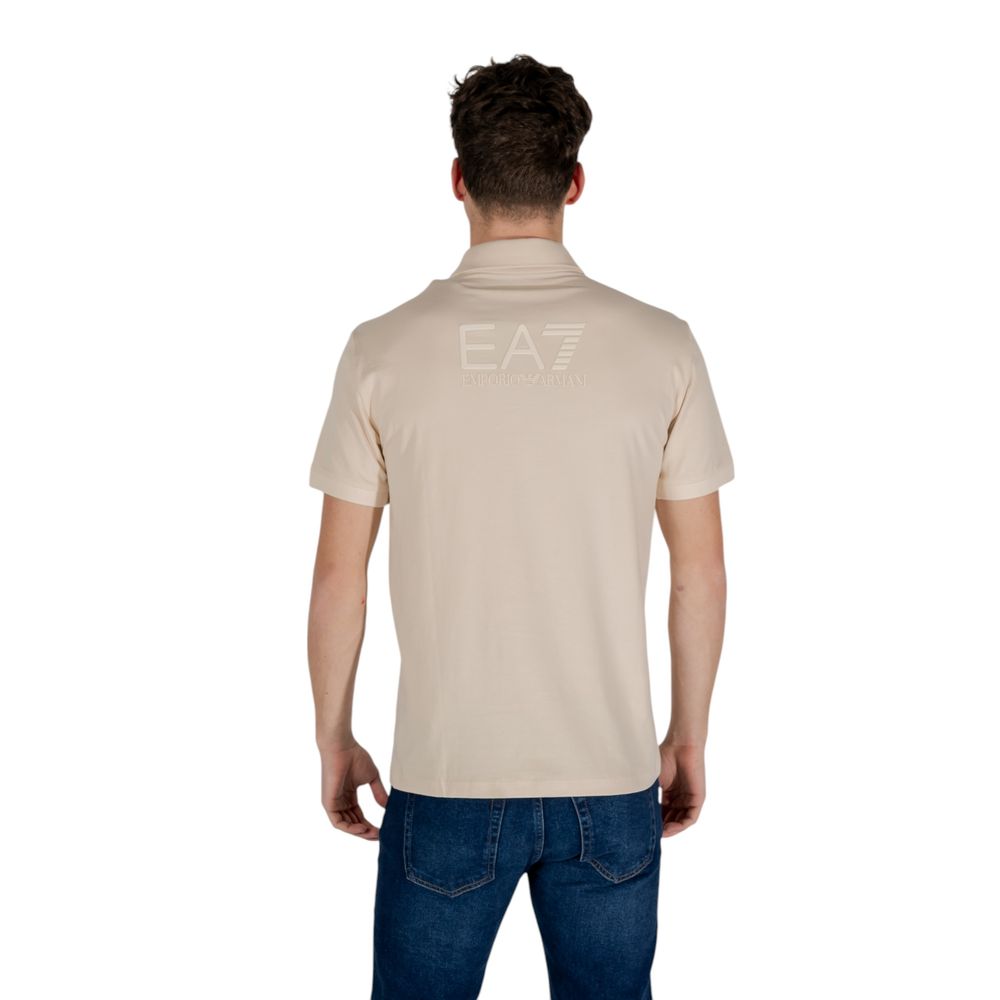 EA7 Emporio Armani Men's Stretch Cotton Polo Shirt - Beige
