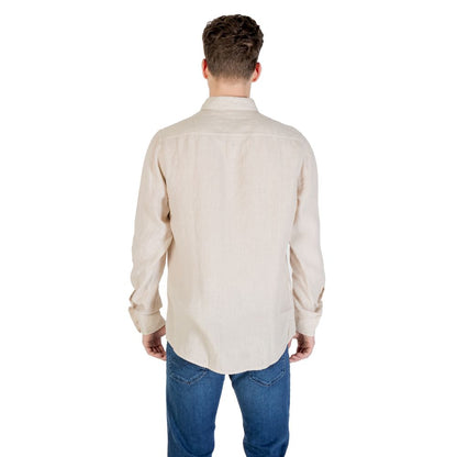 Hugo Boss Men's Lightweight Linen Shirt - Beige
