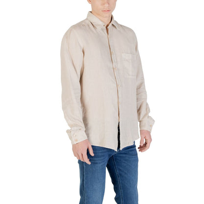 Hugo Boss Men's Lightweight Linen Shirt - Beige