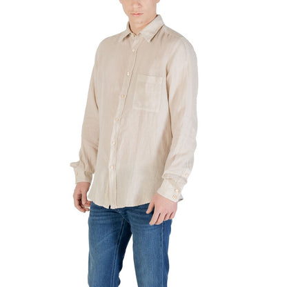 Hugo Boss Men's Lightweight Linen Shirt - Beige