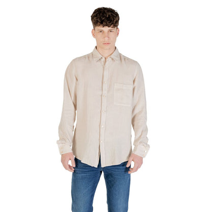 Hugo Boss Men's Lightweight Linen Shirt - Beige
