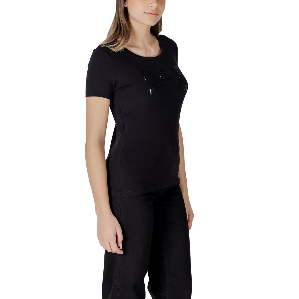 EA7 Emporio Armani Women's Stretch Cotton T-Shirt - Black