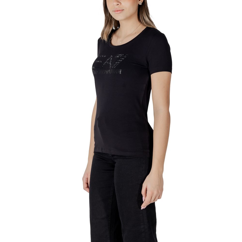 EA7 Emporio Armani Women's Stretch Cotton T-Shirt - Black