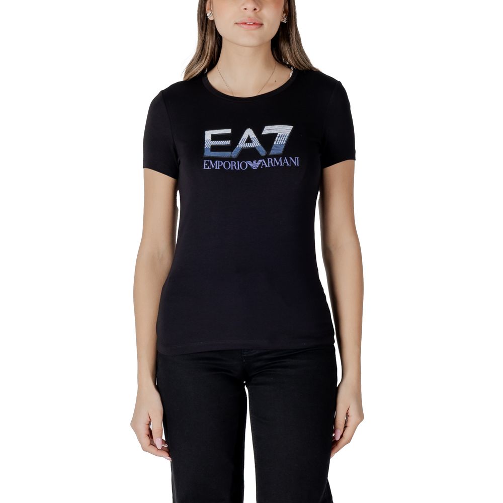EA7 Emporio Armani Women's Stretch Cotton T-Shirt - Black