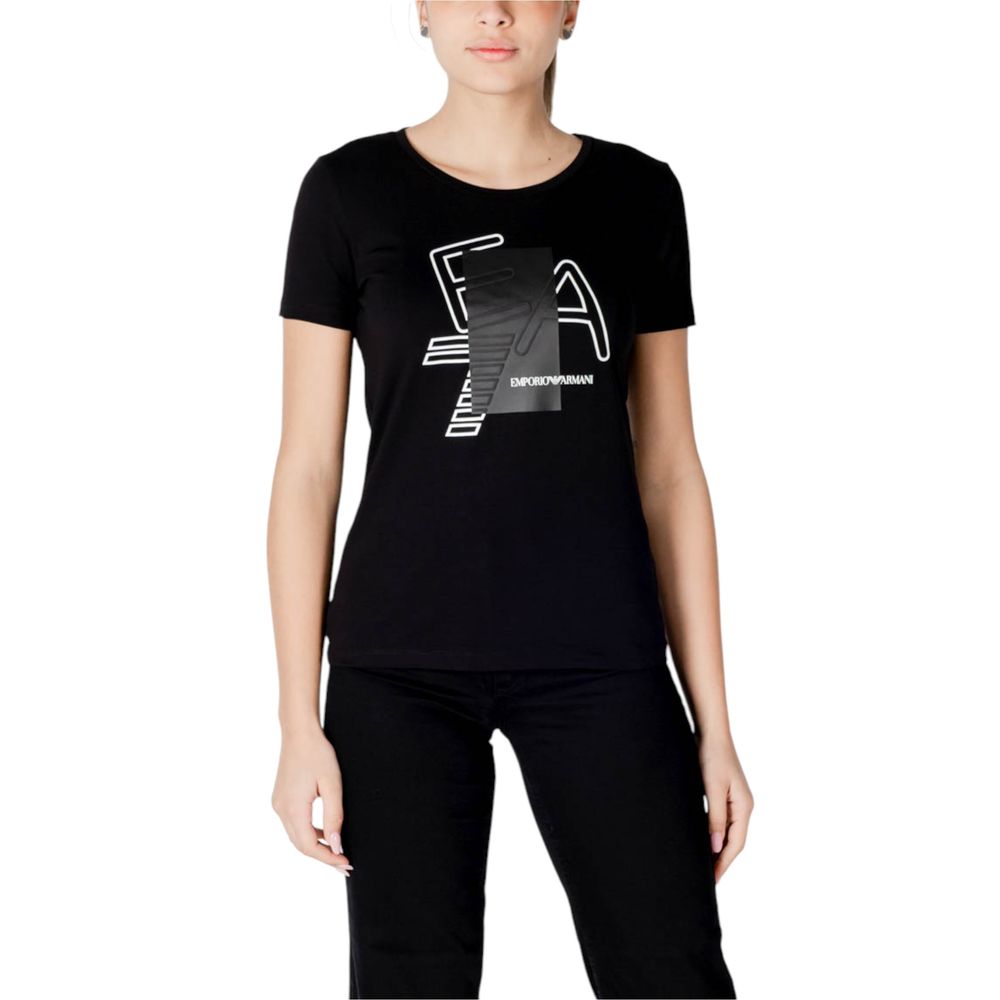 EA7 Emporio Armani Women's Stretch Cotton T-Shirt - Black