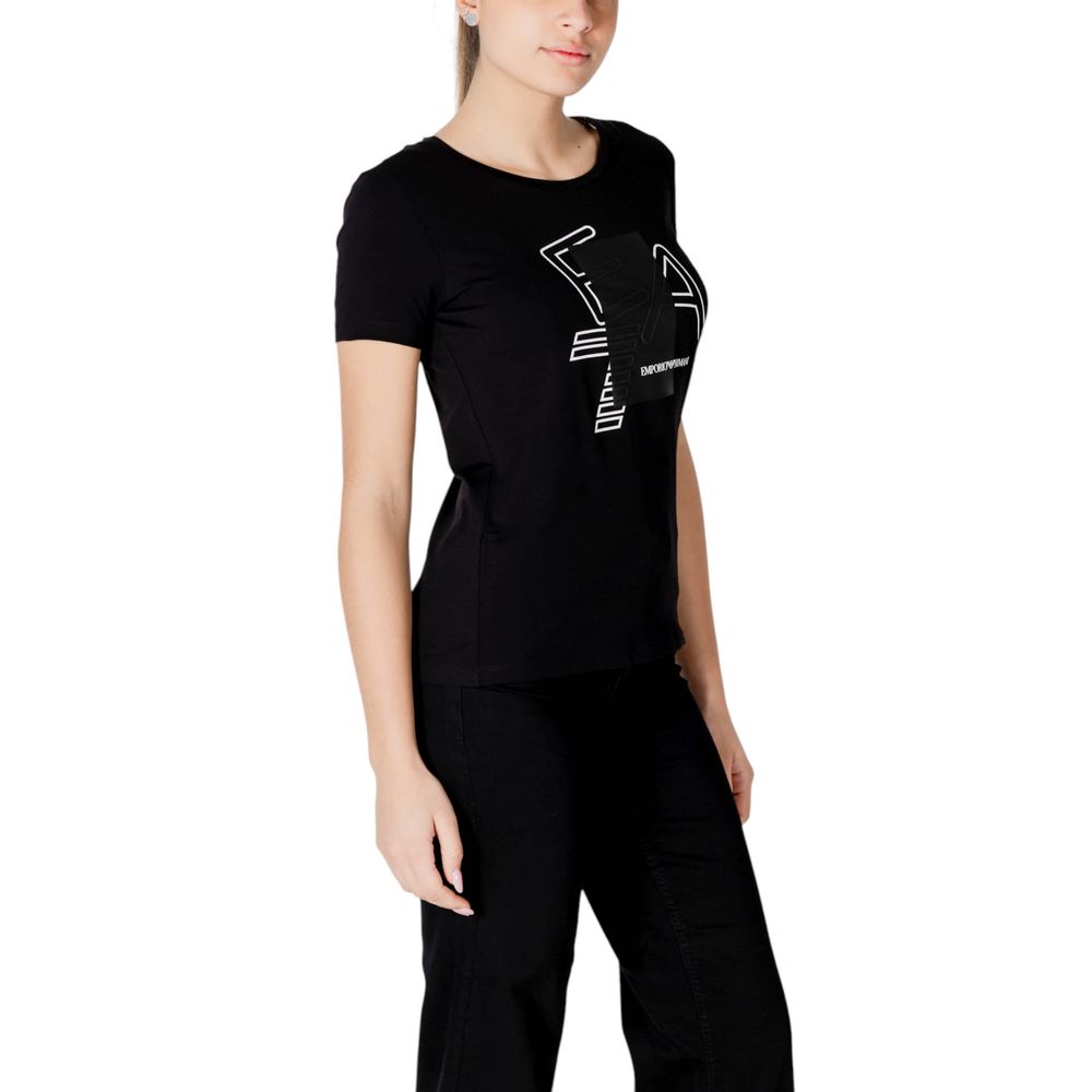 EA7 Emporio Armani Women's Stretch Cotton T-Shirt - Black