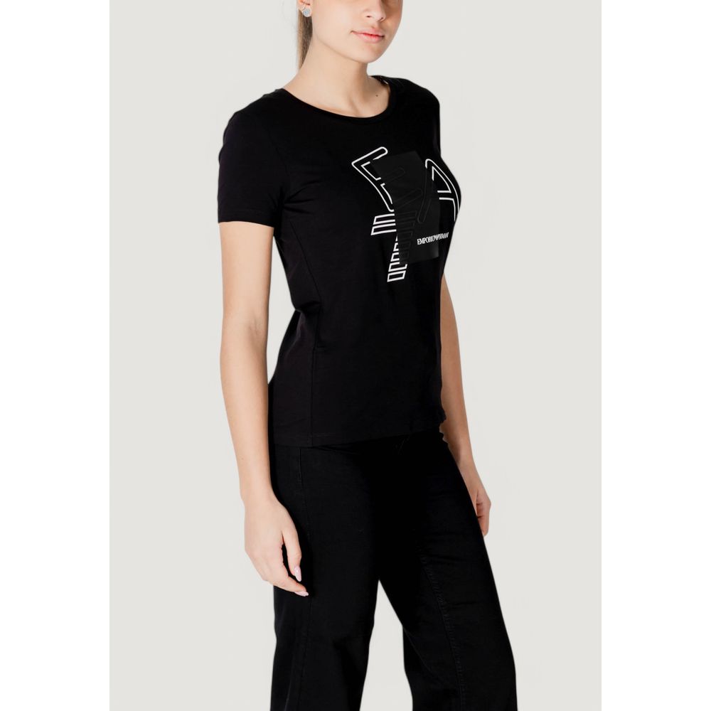 EA7 Emporio Armani Women's Stretch Cotton T-Shirt - Black