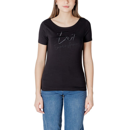 EA7 Emporio Armani Women's Stretch Cotton T-Shirt - Black