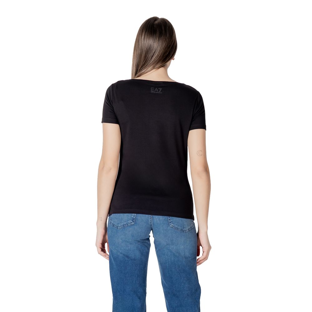 EA7 Emporio Armani Women's Stretch Cotton T-Shirt - Black