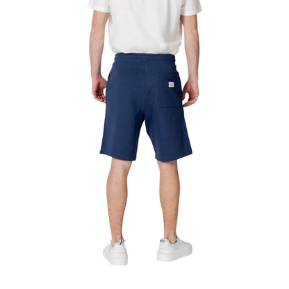 Replay Men's Regular-Fit Cotton Bermuda Shorts - Blue
