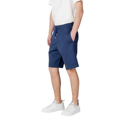 Replay Men's Regular-Fit Cotton Bermuda Shorts - Blue