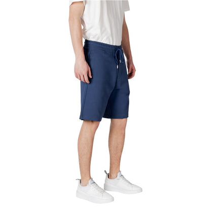 Replay Men's Regular-Fit Cotton Bermuda Shorts - Blue