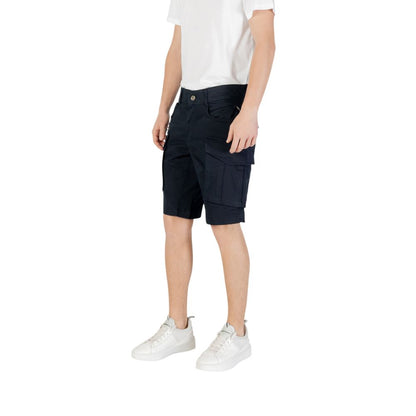 Replay Men's Lightweight Stretch Cotton Bermuda Shorts - Blue