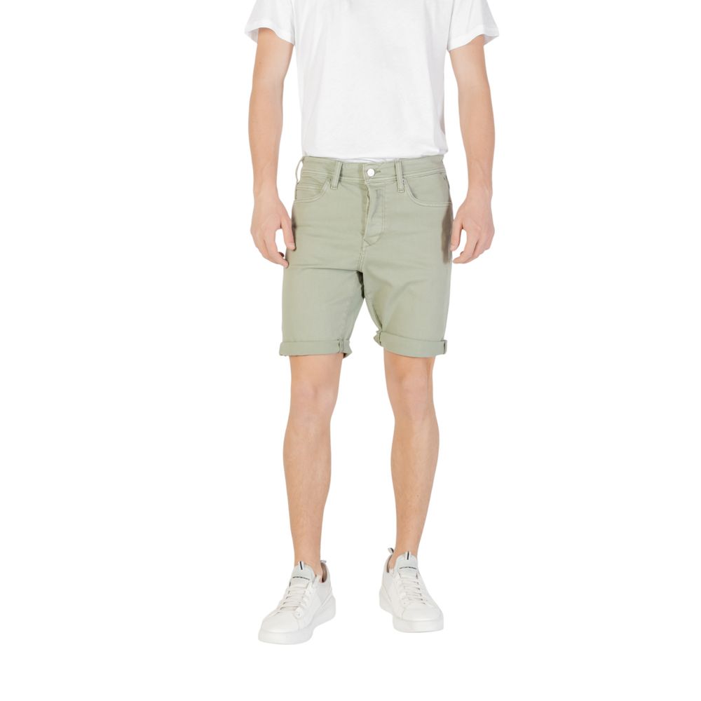 Replay Men's Stretch Cotton Bermuda Shorts - Green