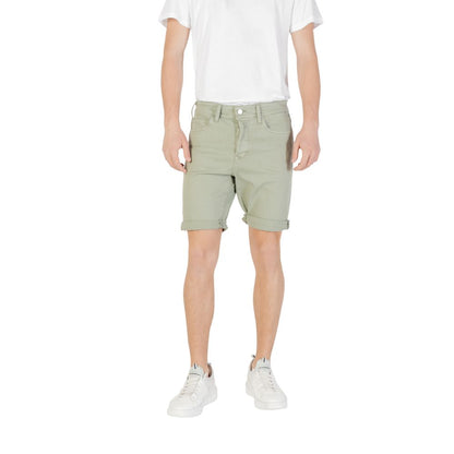 Replay Men's Stretch Cotton Bermuda Shorts - Green