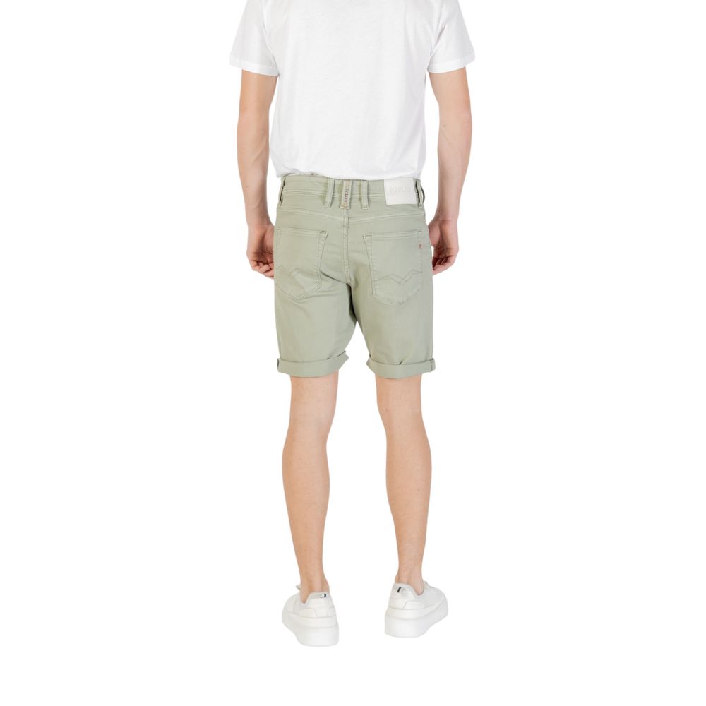 Replay Men's Stretch Cotton Bermuda Shorts - Green