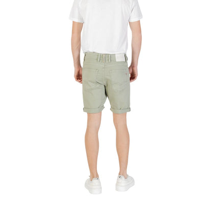 Replay Men's Stretch Cotton Bermuda Shorts - Green