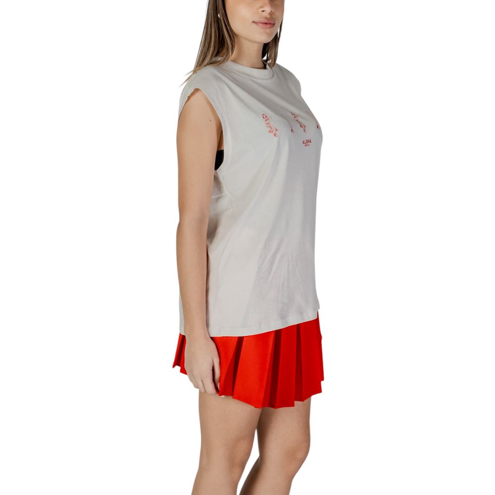Replay Women's Cotton Canvas Tank Top - Cream