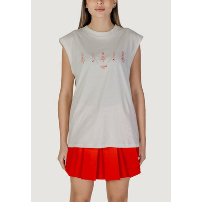 Replay Women's Cotton Canvas Tank Top - Cream