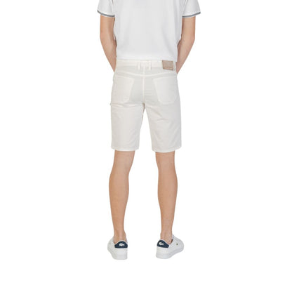 Jeckerson Men's Slim Stretch Cotton Bermuda Shorts - White
