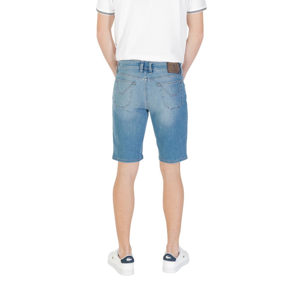Jeckerson Men's Slim Stretch Cotton Bermuda Shorts - Light Blue