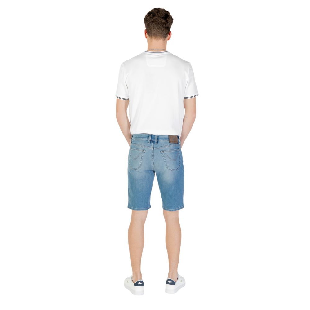 Jeckerson Men's Slim Stretch Cotton Bermuda Shorts - Light Blue