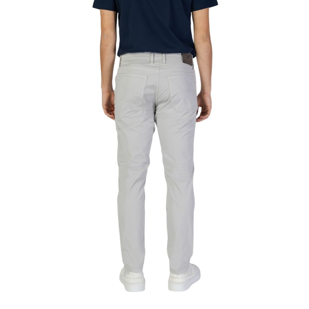 Jeckerson Men's Skinny Slim Stretch Cotton Trousers - Gray