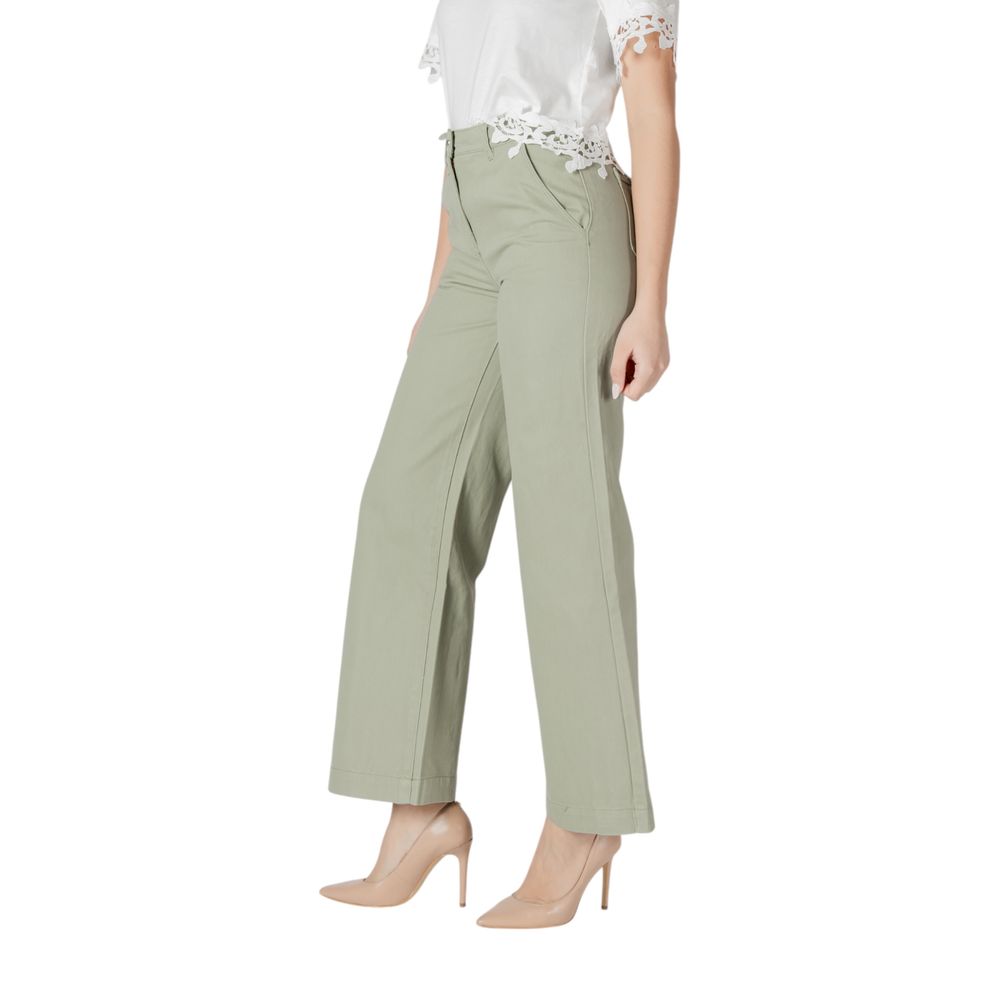 Morgan De Toi Women's Relaxed-Fit Wide Denim Cotton Jeans - Green