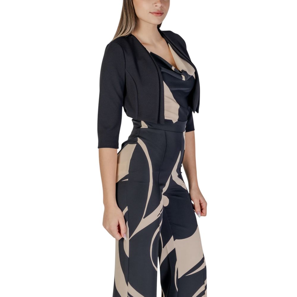 One-Piece by Rinascimento for women in stretch polyester black showcases an fashionable silhouette, artfully incorporating a and for a truly fashionable and refined finish.