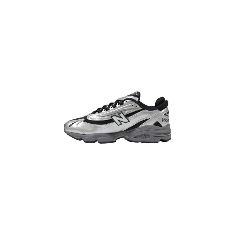 Sneakers by New Balance for men in synthetic textile & mesh silver features an opulent silhouette from the Men's Athletic Synthetic Textile & Mesh Sneakers collection, showcasing a signature athletic style with an opulent finish.