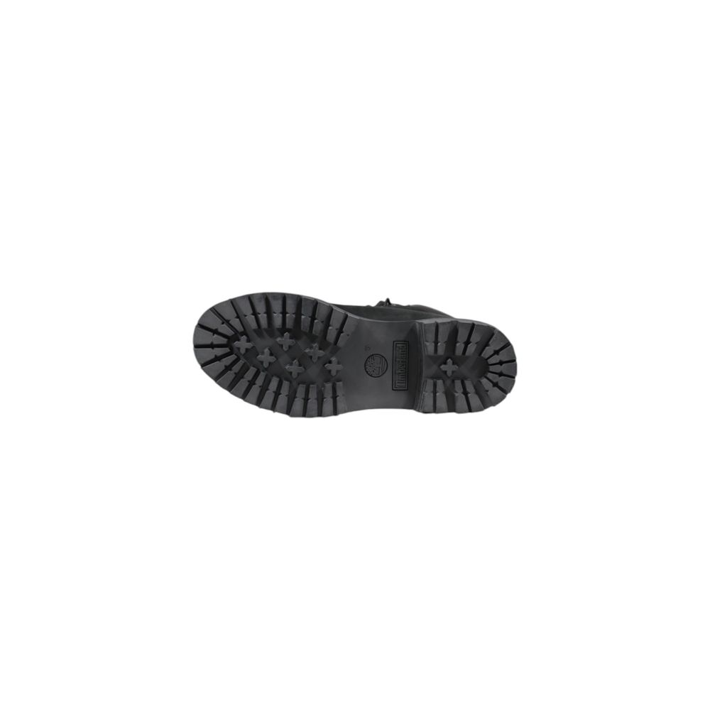 Lace-Up Boots by Timberland for women in leather & rubber black features an dynamic silhouette, showcasing the dynamic Women's Waterproof Leather & Rubber Lace-Up Boots design with its distinctive and elegant .