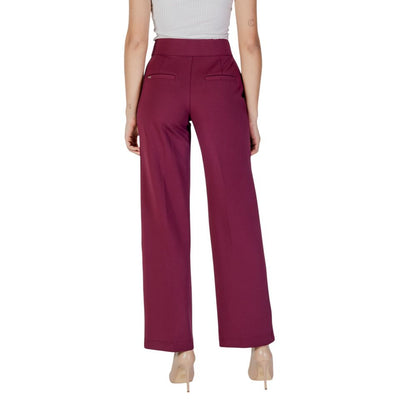 Street One Women's Regular-Fit Stretch Polyamide & Viscose Trousers - Purple