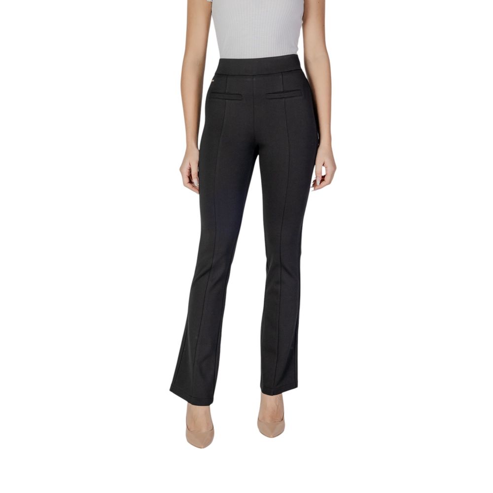 Street One Women's Skinny Stretch Polyester & Viscose Trousers - Black