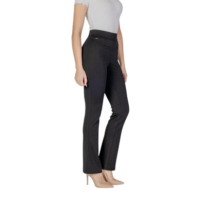 Street One Women's Skinny Stretch Polyester & Viscose Trousers - Black