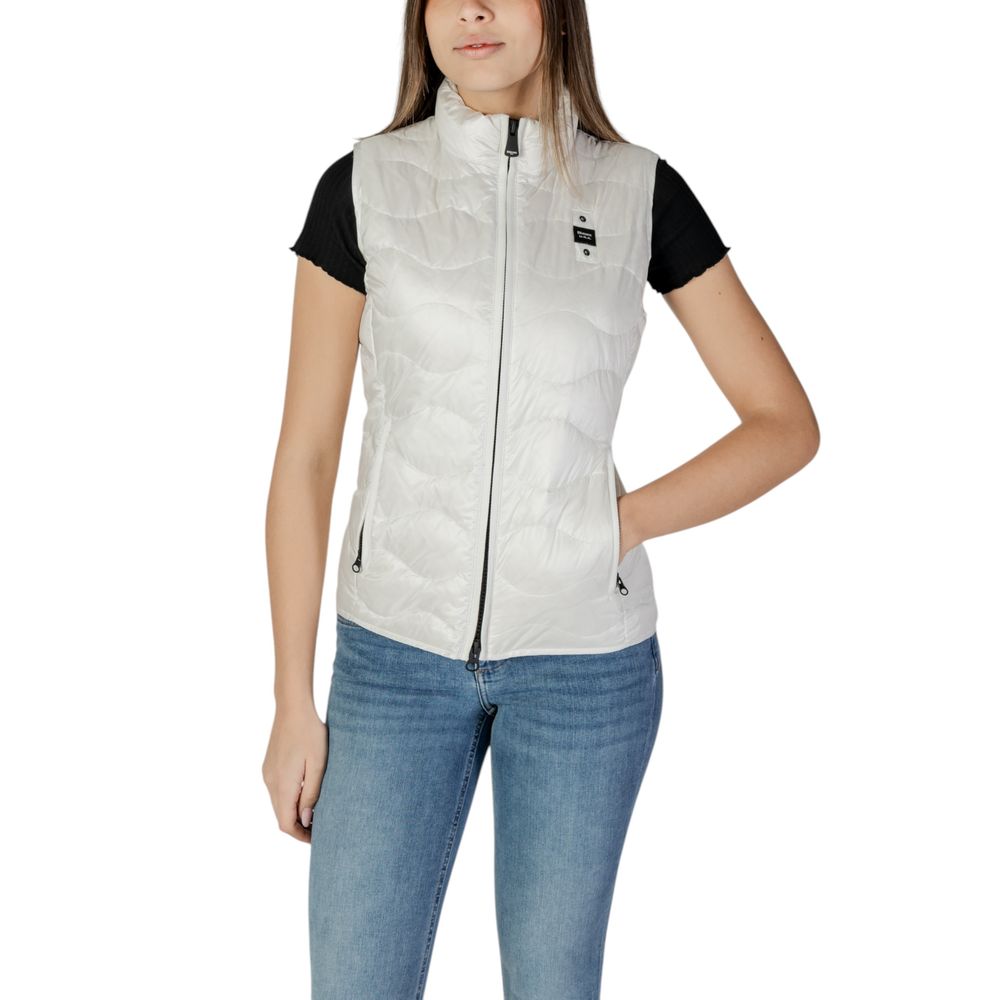 Vest by Blauer for women in polyamide white features an contemporary silhouette, showcasing refined and a contemporary for a sophisticated layered look.
