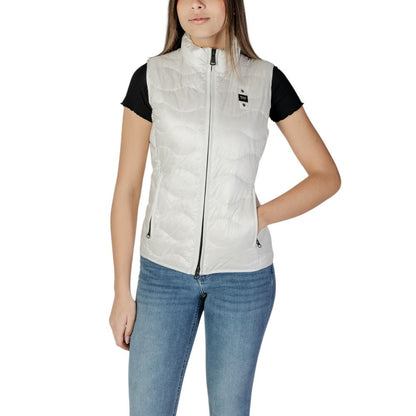 Vest by Blauer for women in polyamide white features an contemporary silhouette, showcasing refined and a contemporary for a sophisticated layered look.