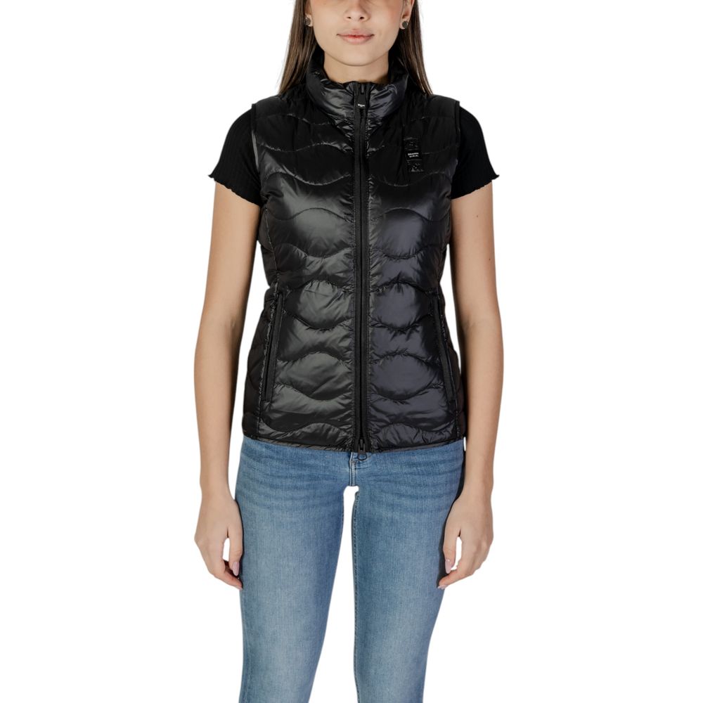 Vest by Blauer for women in polyamide black features a stylish silhouette, showcasing distinct and a refined for a truly stylish finish.
