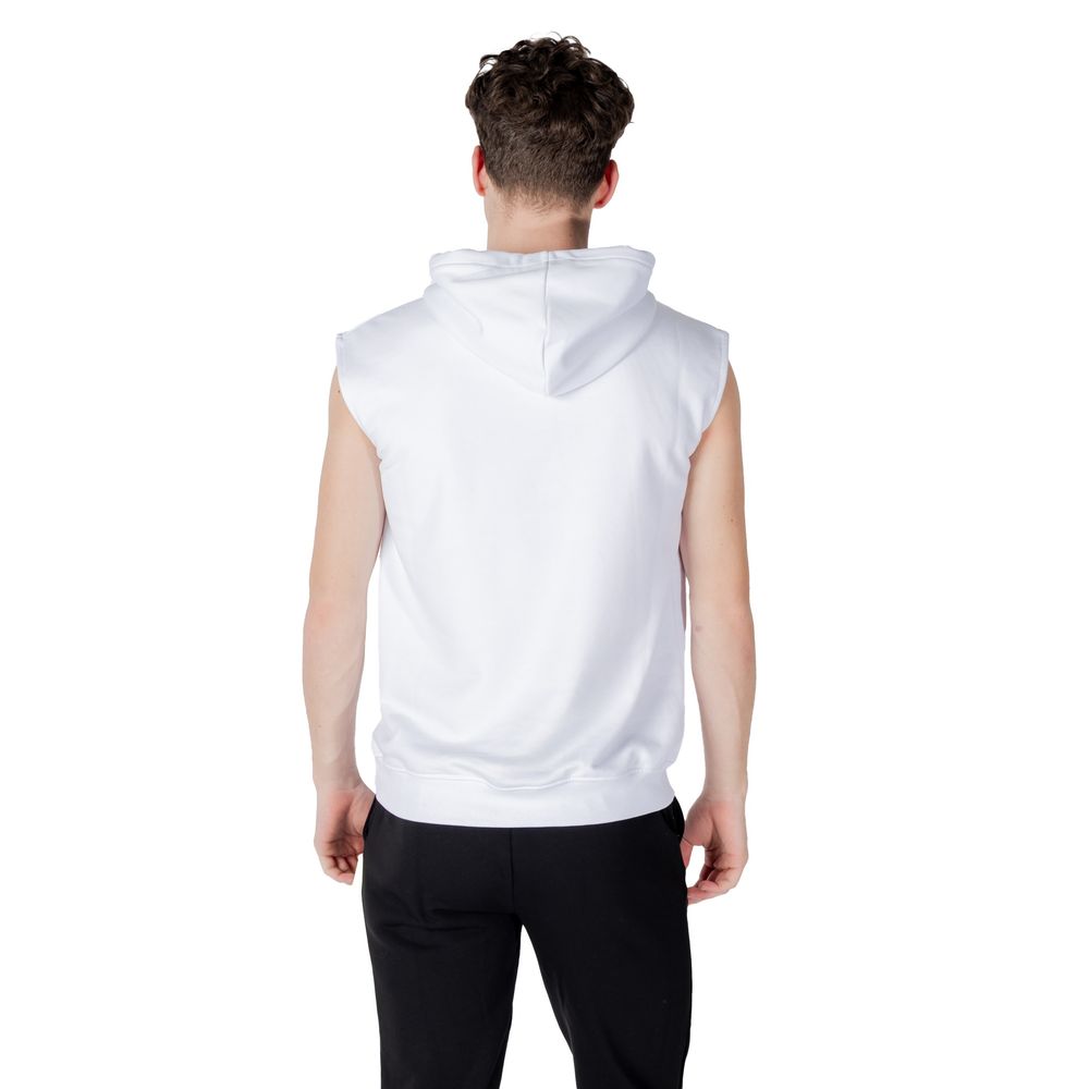 Hooded Hoodie by Icon for men in cotton polyester white features a authentic silhouette, showcasing a sophisticated hooded neckline and authentic detail for a refined finish.