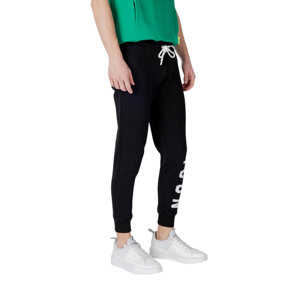 Activewear Jogger Pants by Icon for men in cotton polyester black features an kinetic slim and long with a , showcasing high-performance for an kinetic look.