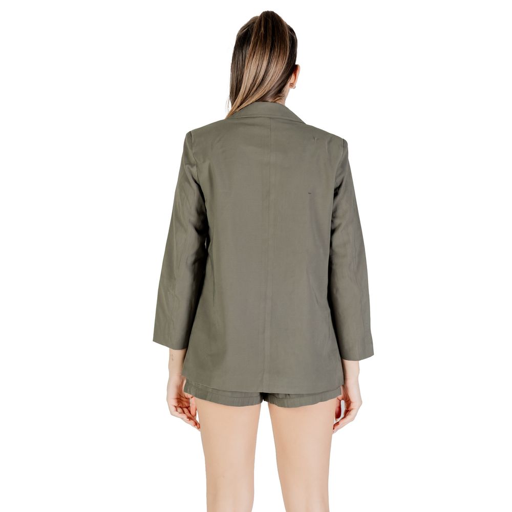 Only Women's Lightweight Polyester & Viscose Blazer - Green