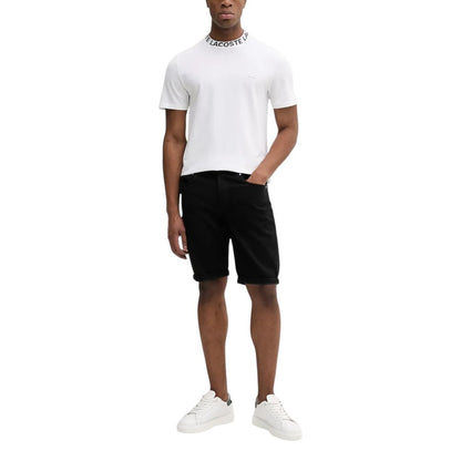 Calvin Klein Jeans Men's Regular-Fit Lightweight Stretch Cotton Bermuda Shorts - Black