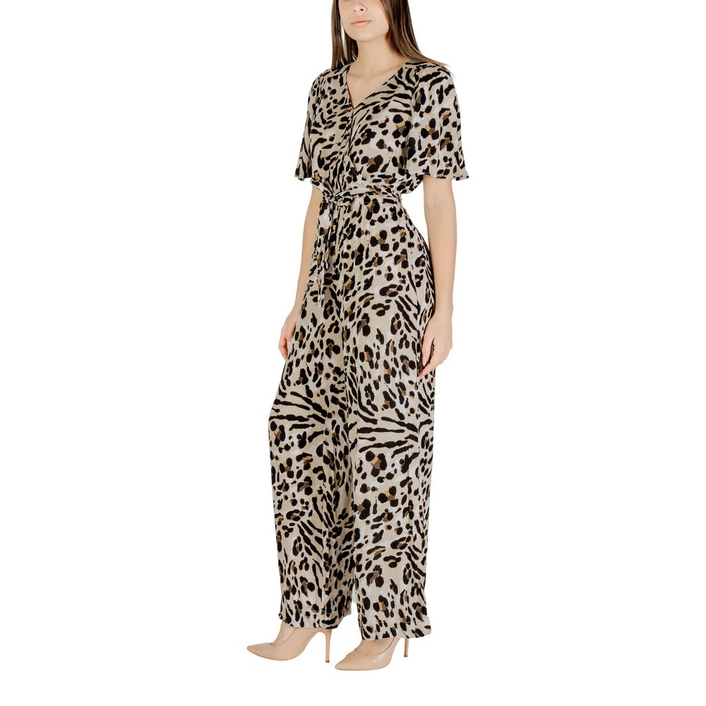 ICHI Women's Lightweight Viscose One-Piece - Beige