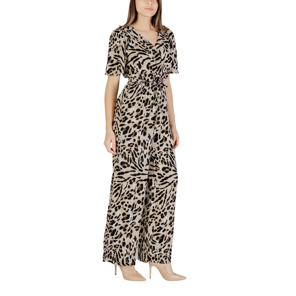 ICHI Women's Lightweight Viscose One-Piece - Beige