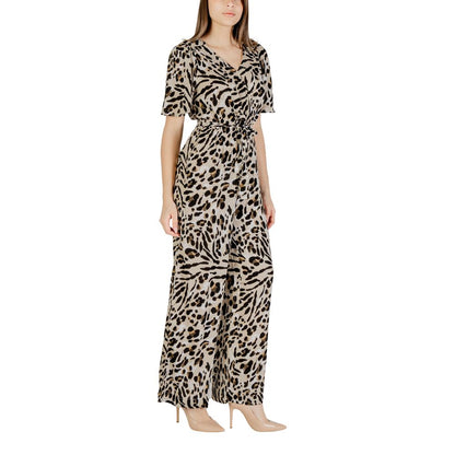 ICHI Women's Lightweight Viscose One-Piece - Beige