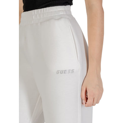 Activewear Jogger Pants by Guess Active for women in stretch polymide viscose cream features an dynamic with long, , and functional for an dynamic silhouette.