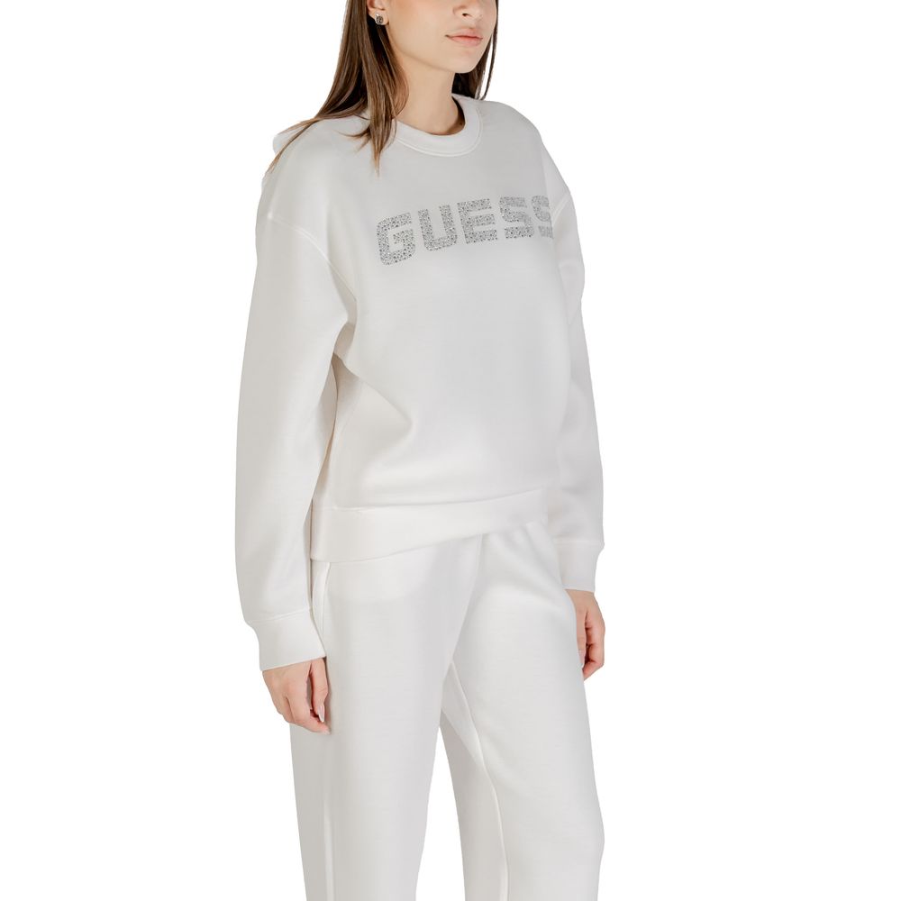 Hooded Activewear Sweatshirt by Guess Active for women in stretch polymide viscose cream features an contemporary silhouette with , refined detailing, and an contemporary hooded neckline for a sophisticated performance look.