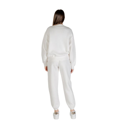 Hooded Activewear Sweatshirt by Guess Active for women in stretch polymide viscose cream showcases a versatile silhouette, artfully detailed with a versatile and for a versatile finish with .