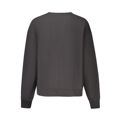 Sweatshirt by Calvin Klein for women in cotton polyester black & print presents a smart casual silhouette, featuring a smart casual and for a sophisticated look.