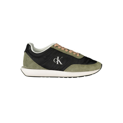 Athletic Sneakers Calvin Klein women polyester polyethylene leather black, green & signature featuring a avant-garde Aren Women's Athletic Polyester Polyethylene Leather Sneakers design with a avant-garde athletic style for a refined finish.